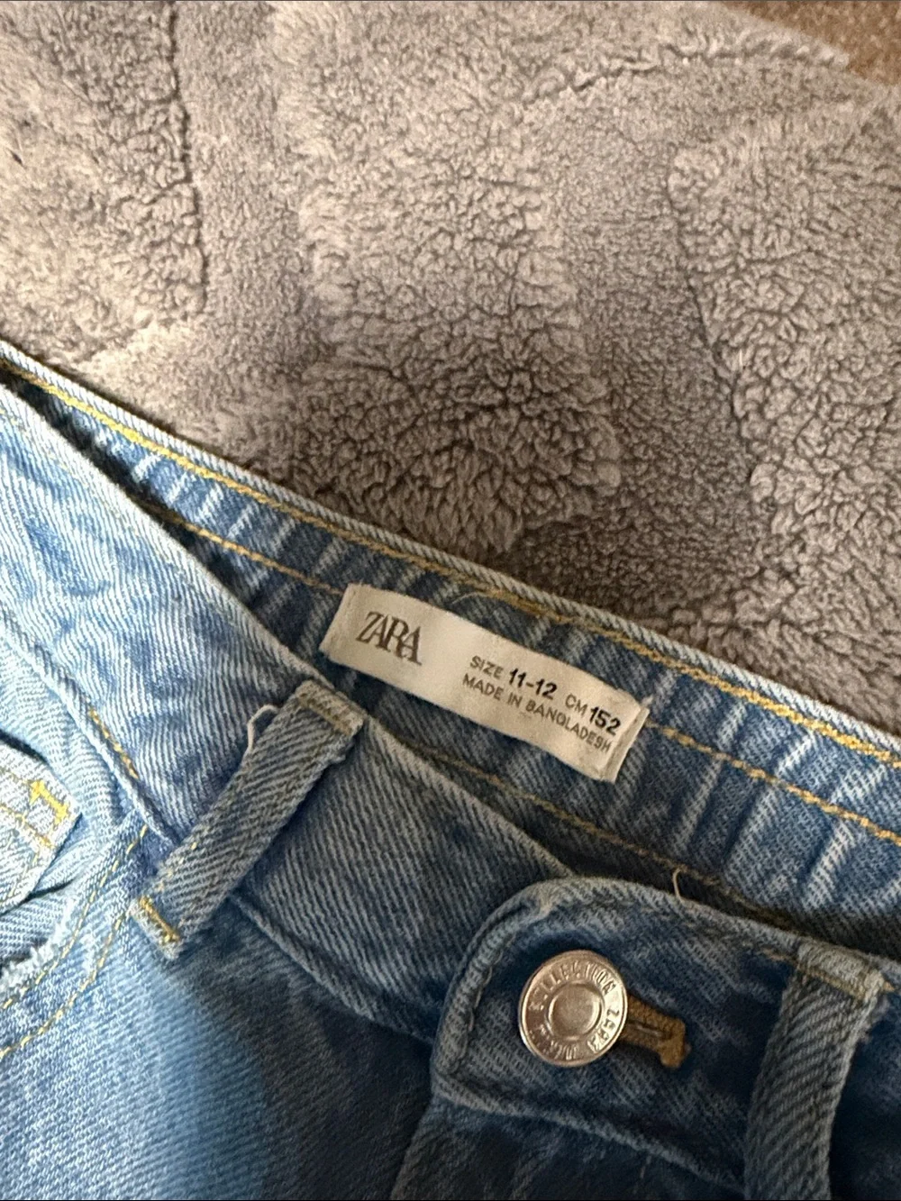 Zara Light Blue Straight Leg Kids Jeans